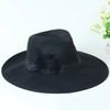 Black Wool Floppy Hat #LDB03100063