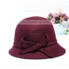 Black Wool Bowler/Cloche Hat #LDB03100070