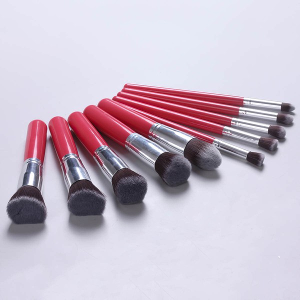 Nylon Professional Makeup Brush Set in 10Pcs #LDB03150060