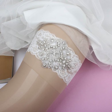 Lace Garters with Beading/Crystal #LDB03090010