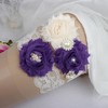 Lace Garters with Imitation Pearls/Flower/Crystal #LDB03090019