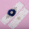 Lace Garters with Imitation Pearls/Flower/Crystal #LDB03090022