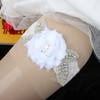 Lace Garters with Imitation Pearls/Flower/Crystal #LDB03090023