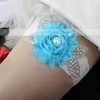 Lace Garters with Imitation Pearls/Flower/Crystal #LDB03090023