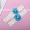 Lace Garters with Flower/Pearl/Crystal #LDB03090036