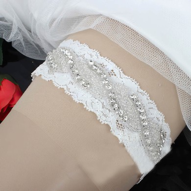 Lace Garters with Beading/Crystal #LDB03090052