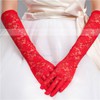 White Lace Elbow Length Gloves with Lace #LDB03120073