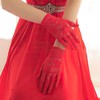 White Lace Wrist Length Gloves with Lace #LDB03120076