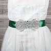 Women Charmeuse Beading/Crystal Sashes #LDB03140013