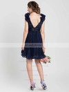 A-line V-neck Chiffon Short/Mini Sleeveless Bridesmaid Dresses #LDB01012454