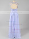 Lavender Sweetheart Cap Straps Chiffon Sequins Floor-length Prom Dress #LDB020100909