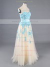 Boutique Sweetheart Multi Colours Tulle Appliques Lace A-line Prom Dresses #LDB020101775