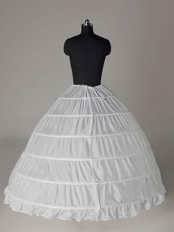 Nylon Ball Gown Full Gown 1 Tier Floor-length Slip Style/Wedding Petticoats #LDB03130002