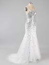 Sweetheart Tulle Crystal Detailing Sexy Open Back Trumpet/Mermaid Prom Dresses #LDB02014910
