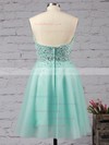Nice Short/Mini Sweetheart Tulle with Sequins Light Sky Blue Prom Dresses #LDB02051314