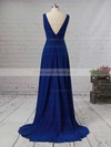 A-line V-neck Chiffon Asymmetrical Beading Bridesmaid Dresses #LDB01013565