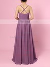 Chiffon V-neck Empire Floor-length Ruffles Bridesmaid Dresses #LDB01013573