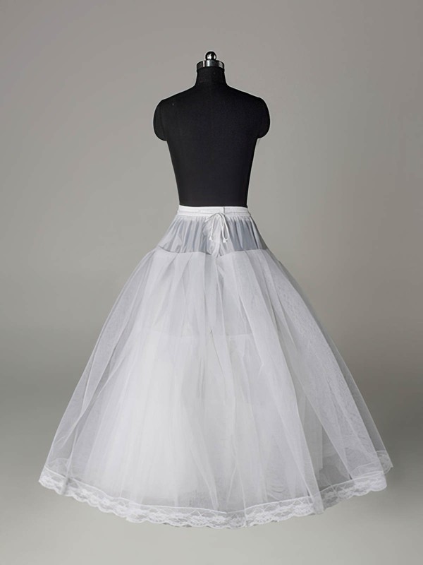 Nylon Ball Gown Full Gown 3 Tier Floor-length Slip Style/Wedding Petticoats #LDB03130012