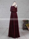 Chiffon Square Neckline A-line Floor-length Split Front Bridesmaid Dresses #LDB01013578