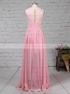 Chiffon Tulle Scoop Neck A-line Floor-length Lace Bridesmaid Dresses #LDB01013588