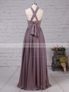 Chiffon V-neck A-line Floor-length Ruffles Bridesmaid Dresses #LDB01013539