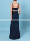 Sheath/Column V-neck Jersey Floor-length Beading Prom Dresses #LDB020106423