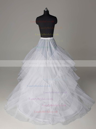 Nylon A-Line Full Gown Chapel Train 3 Tier Slip Style/Wedding Petticoats #LDB03130019
