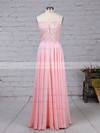 Chiffon Tulle Sweetheart A-line Floor-length Appliques Lace Prom Dresses #LDB020105072