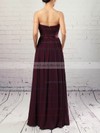 Chiffon Strapless A-line Floor-length Sashes / Ribbons Prom Dresses #LDB020105115