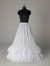 Nylon A-Line Medium Fullness 2 Tier Floor-length Slip Style/Wedding Petticoats #LDB03130020