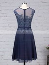 Chiffon Tulle Scoop Neck A-line Knee-length Beading Mother of the Bride Dress #LDB01021720