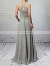 Chiffon Tulle V-neck Empire Floor-length Ruffles Bridesmaid Dresses #LDB01013463