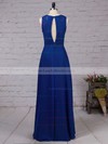 Chiffon V-neck A-line Floor-length Lace Bridesmaid Dresses #LDB01013483
