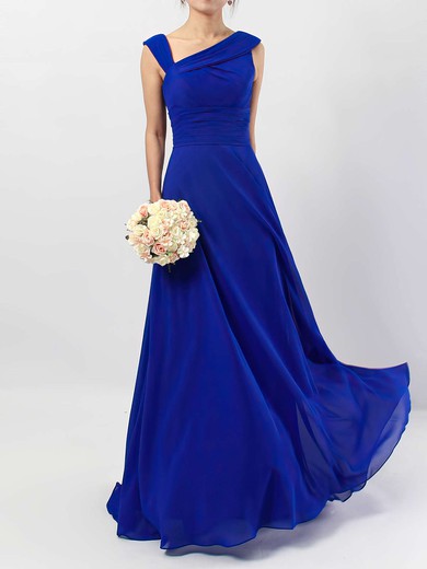 Chiffon V-neck A-line Floor-length Ruffles Bridesmaid Dresses #LDB01013522