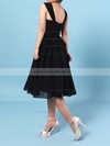 Chiffon V-neck A-line Knee-length Sashes / Ribbons Bridesmaid Dresses #LDB01013572