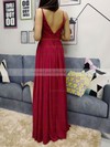 Chiffon V-neck Floor-length A-line Sashes / Ribbons Prom Dresses #LDB020105036