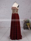 Chiffon Strapless Floor-length A-line Beading Prom Dresses #LDB020105046