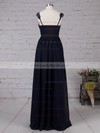 Chiffon V-neck Floor-length Empire Appliques Lace Prom Dresses #LDB020105081
