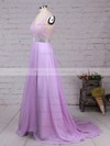 Chiffon V-neck Floor-length A-line Beading Prom Dresses #LDB020105118
