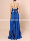 Chiffon Halter Floor-length A-line Ruffles Prom Dresses #LDB020105857
