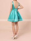 Satin Square Neckline Short/Mini A-line Prom Dresses #LDB020105898