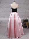 Satin Strapless Asymmetrical Ball Gown Pockets Prom Dresses #LDB020105911