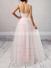 Tulle Scoop Neck A-line Sweep Train Appliques Lace Wedding Dresses #LDB00023126