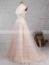 Tulle V-neck Ball Gown Sweep Train Appliques Lace Wedding Dresses #LDB00023220