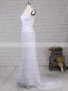 Chiffon Sweetheart Trumpet/Mermaid Sweep Train Beading Wedding Dresses #LDB00023292