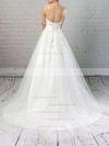 Tulle Sweetheart Ball Gown Sweep Train Appliques Lace Wedding Dresses #LDB00023320