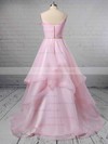 Ball Gown V-neck Organza Sweep Train Beading Wedding Dresses #LDB00023367