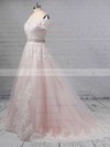 Ball Gown Off-the-shoulder Tulle Sweep Train Beading Wedding Dresses #LDB00023369