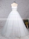 Tulle Sweetheart Ball Gown Sweep Train Sashes / Ribbons Wedding Dresses #LDB00023153