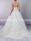 Tulle Sweetheart Ball Gown Sweep Train Sashes / Ribbons Wedding Dresses #LDB00023153